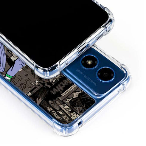 DC Comics The Joker Vintage Action pose pattern Moto G 5G (2024) Clear Case